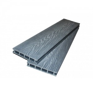 Террасная доска ДПК ExtraWood Forest 3D Bark Brilliant Grey, глубокое тиснение 140*24*3000